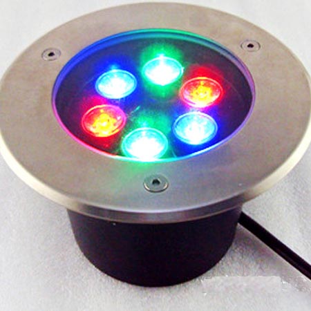 6W Underground RGB lighting LED Lamp